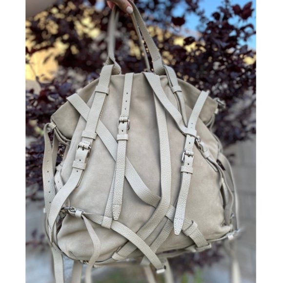 Alexander Wang Handbags - Alexander Wang Kirsten Suede Strappy LeatherTote